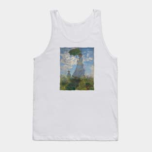 Woman with a Parasol - Madame Monet and Her Son Tank Top